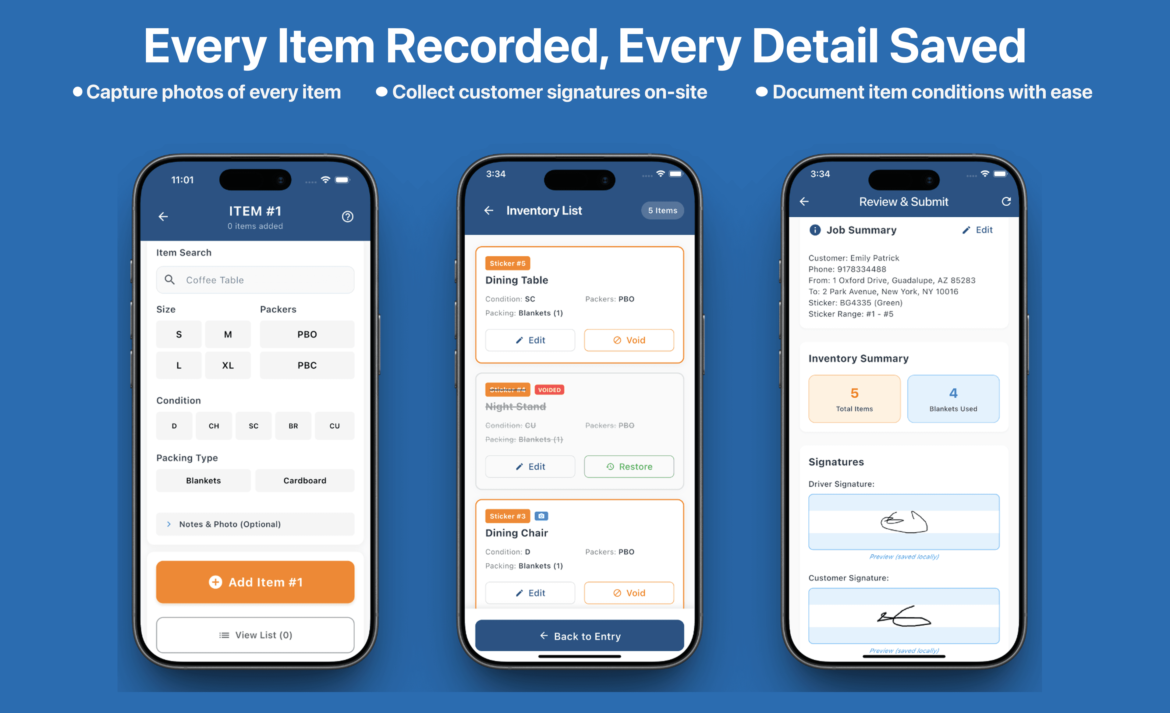 Every Item Recorded, Every Detail Saved
